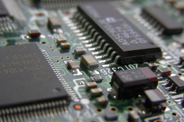 Computer hardware technology closeup