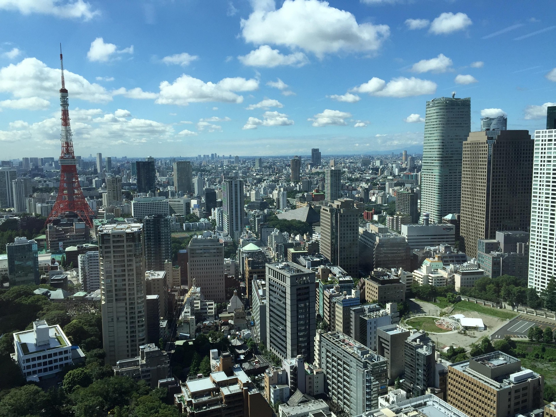 Tokyo Japan aerial view of city during daytime